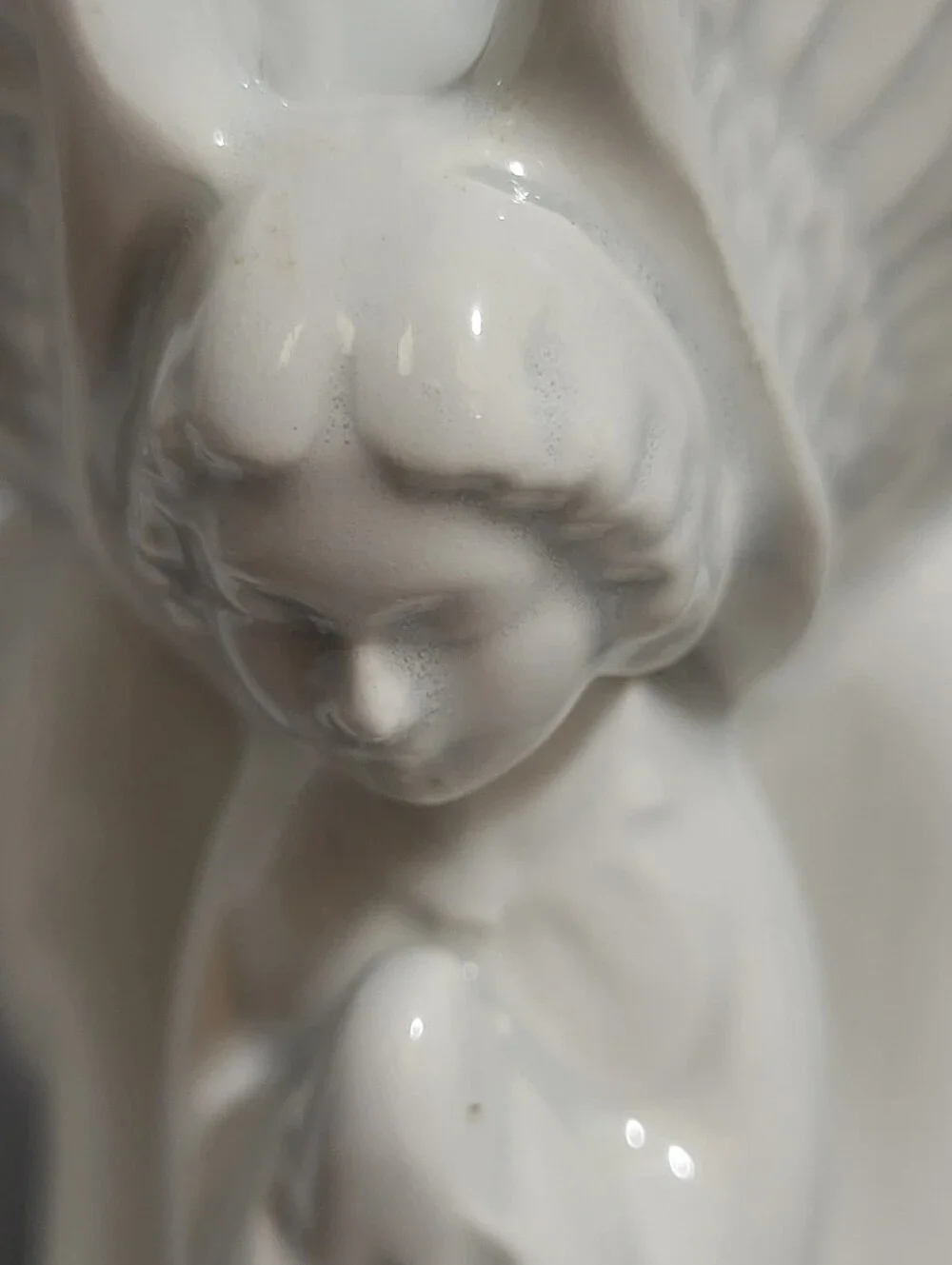 Vintage Pair Fitz and Floyd Praying Angels Candleholders with Candles Box Japan